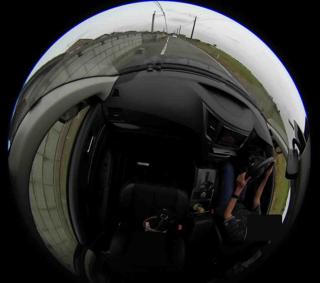  ZDR037フロントカメラ画像360°