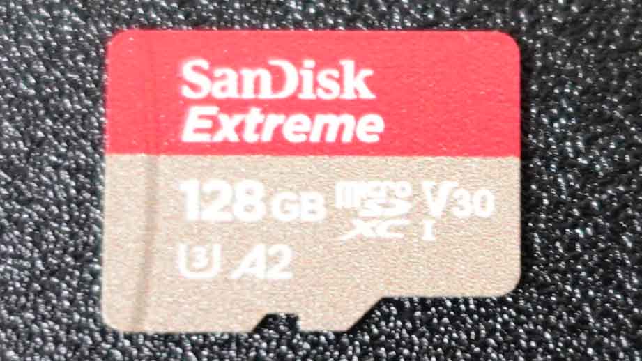 SDカード　SanDiskExtreme128GB