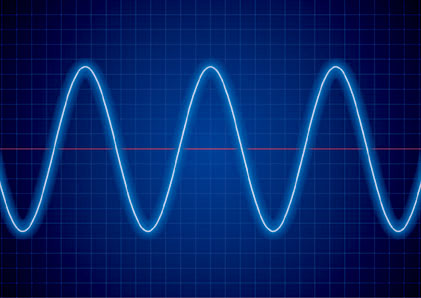 AC正弦波のイメージ