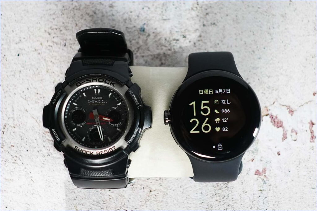 Pixel Watchのサイズ比較